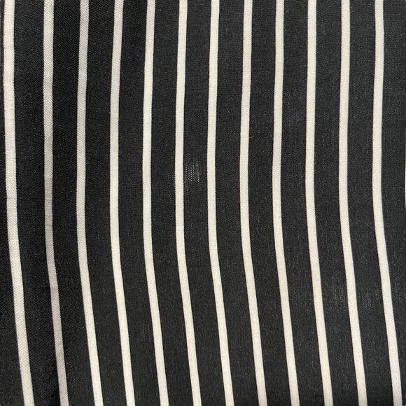 Maria Grazia Severi White Women's 46 Trouser Black White‎ Striped Viscose Slit - Picture 3 of 11